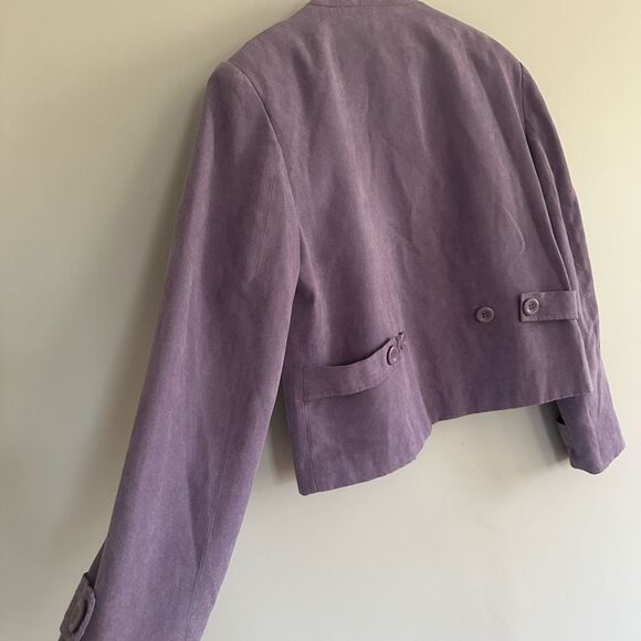 DressBarn Women Purple Jacket - Picture 6 of 9